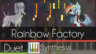 Video thumbnail of "Rainbow Factory - Wooden Toaster - |DUET PIANO TUTORIAL| -- Synthesia HD"
