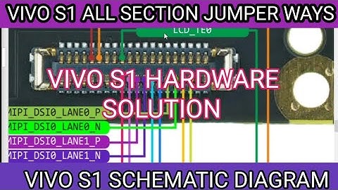 vivo S1 all section jumper ways vivo S1 Borneo schematic diagram Borneo hardware solution