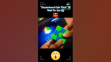 "Mind-Blowing Checkerboard Pattern on Rubik