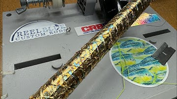 How to Make a Gold Leaf Dragon Scale: Custom Rod Building