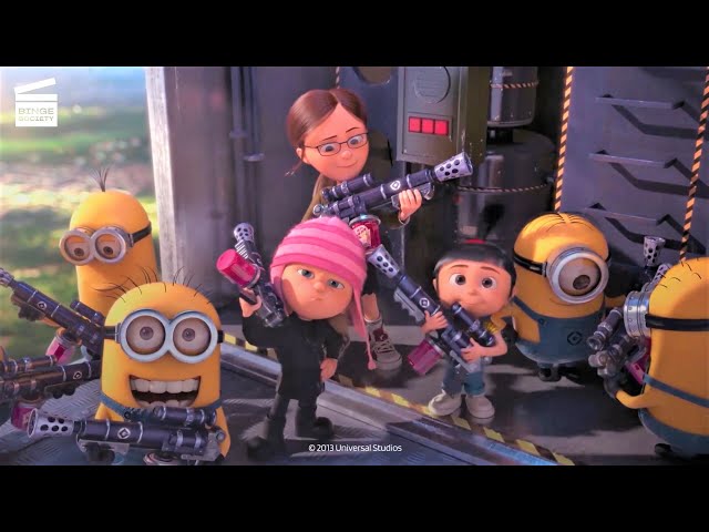 Despicable me 2 | The Purple Minion Army attack | Cartoon for kids class=