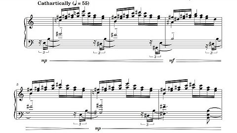 Prelude No. 1 for solo piano [LIVE] — Gustav Ertbølle (Score Video)