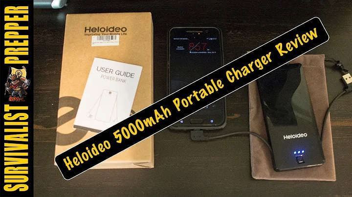 Heloideo USB & Type C 5000 mAh Portable Charger Review