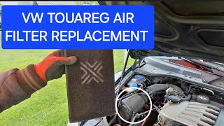 VW TOUAREG AIR FILTER REPLACEMENT  #vwtouareg #airfilter #replacement