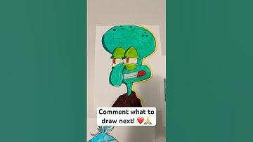 Squidward!!🦑🔥#youngartist #spongebob #spongebobsquarepants #music #art #foryou #fyp #memes #funny