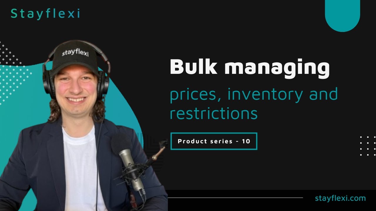 Bulk managing prices, inventory and restrictions