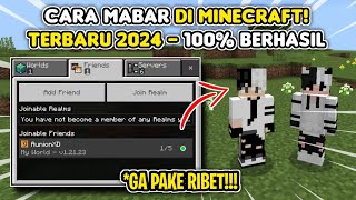 TUTORIAL CARA MABAR/MULTIPLAYER DI MINECRAFT TERBARU 2024 ! NGGAK PAKE RIBET 100% BERHASIL!!