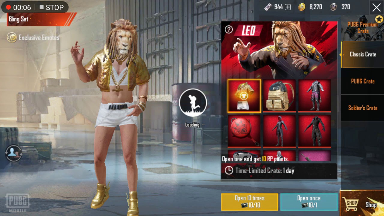 OPENING 10 CLASSIC CRATES - PUBG MOBILE