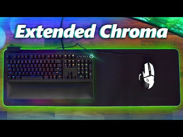 Razer Goliathus Extended Chroma Mouse Pad Review! - YouTube