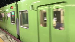 JR西日本  大和路線　201系　普通　JR難波行き　久宝寺駅到着