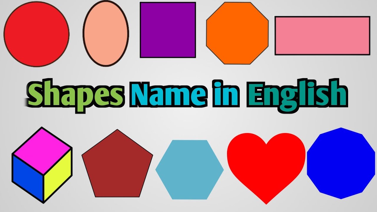 Shapes Name Shapes learning for kids geometric shapes
