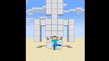 Building Robot Challenge - Dr. Strange +Herobrine #minecraft#shorts#herobrine