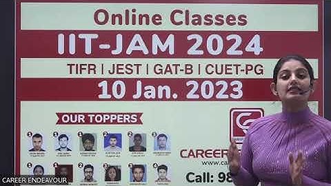 IIT JAM Online Classes 2024 | Ph. 9899 628 311