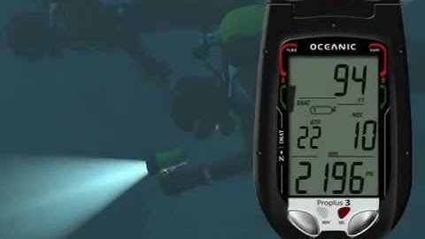 Oceanic - ProPlus 3 dive computer - A typical dive