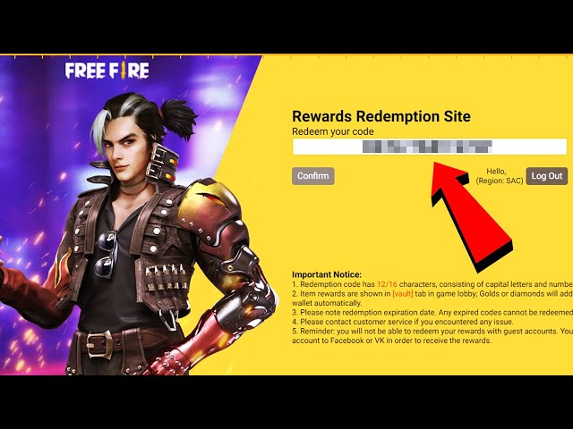 Garena Free Fire : código de canje de disfraces solo disponible en