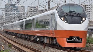 茨城DCオープニング列車「体験王国いばらき号」E657系カツK3編成(フレッシュひたち橙塗装)亀有〜金町間通過