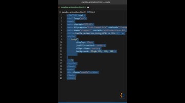 Candle Animation Using HTML & CSS || code on my github account #shorts #html #css #animation #viral