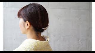 自分で簡単にできる 着物 浴衣に似合う大人可愛いボブヘアアレンジ 趣通信