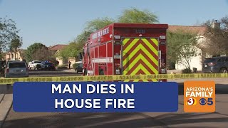 Man dead after house fire in Gilbert