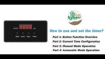 How to Use & Set the Timer on hygger HC031 CO2 Generator