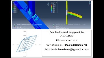 #abaqus #cyclic #load #Hysteresis #graph of #beam #column #Joint in #abaqus #steel #RCC #Tutorial