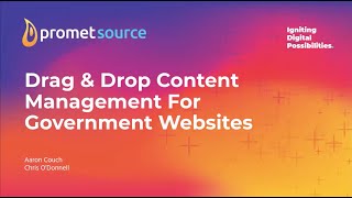 Drag & Drop Content Management For Government Websites