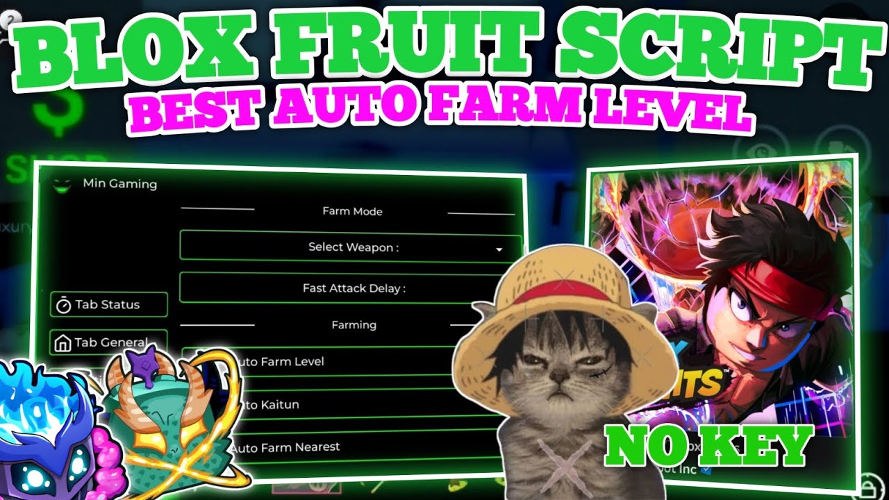 Min Gaming Hub Roblox Script | Blox Fruits Script Update Best Auto Farm Level