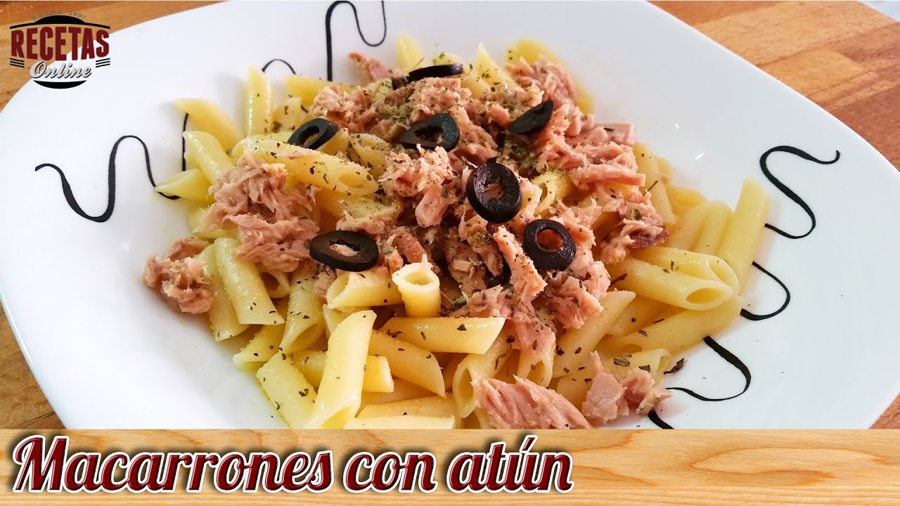 Macarrones con atún - Recetas de cocina - YouTube