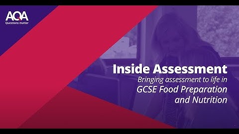 AQA Inside Assessment 2 GCSE Food and Nutrition