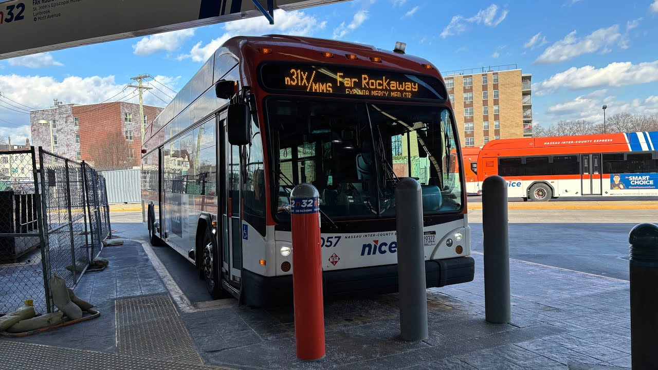 NICE Bus Onboard: 2021 Gillig BRT+ CNG #2057 on the n31X! - YouTube