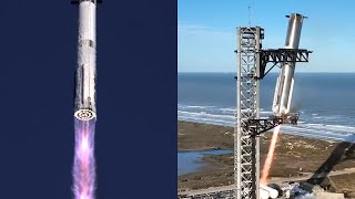Starship launch and Super Heavy landing, 16 January 2025