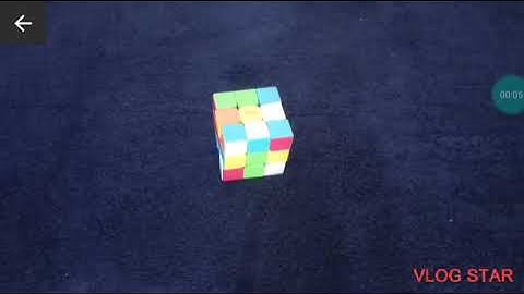 Stop motion animation of a Rubik