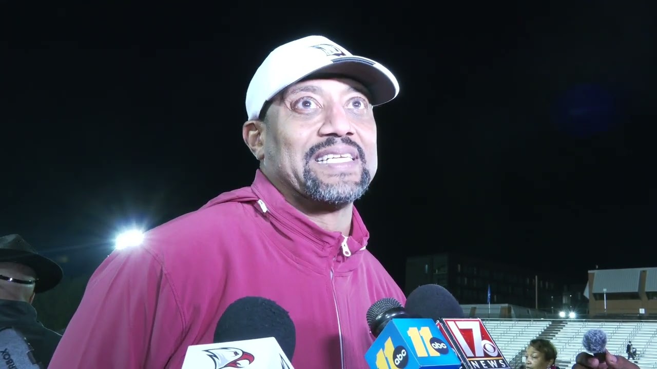 NCCU FB vs HU Postgame Interview Trei Oliver