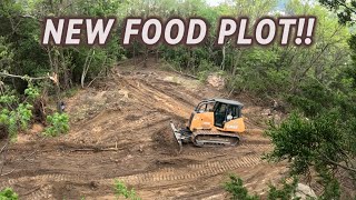 Clearing Food Plot With A Dozer