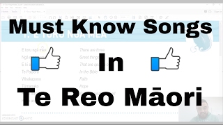 Learn Te Reo Māori songs using this CD Learn Te Reo Māori songs using this CD