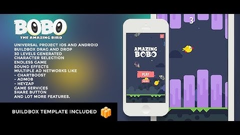 BoBo The Amazing Bird  BuildBox - sellmyapp.com