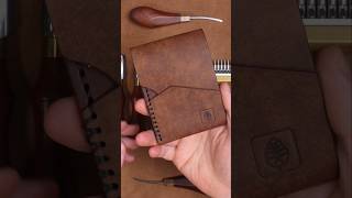 Minimalist EDC Wallet | The Den in Pueblo Tobacco & Walnut Leather