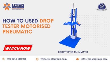 Drop Tester Motorised Pneumatic Manufacturers | ड्रॉप टेसटर मोटराइज़ नुमेटिक मॅन्यूफॅक्चरर्स