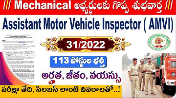 TSPSC AMVI Notification released  Exam date, Syllabus and Eligibility for Aspirants by SRINIVASMech