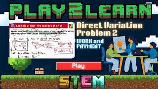 Direct Variation | Problem 2 | Work and Payment Problem