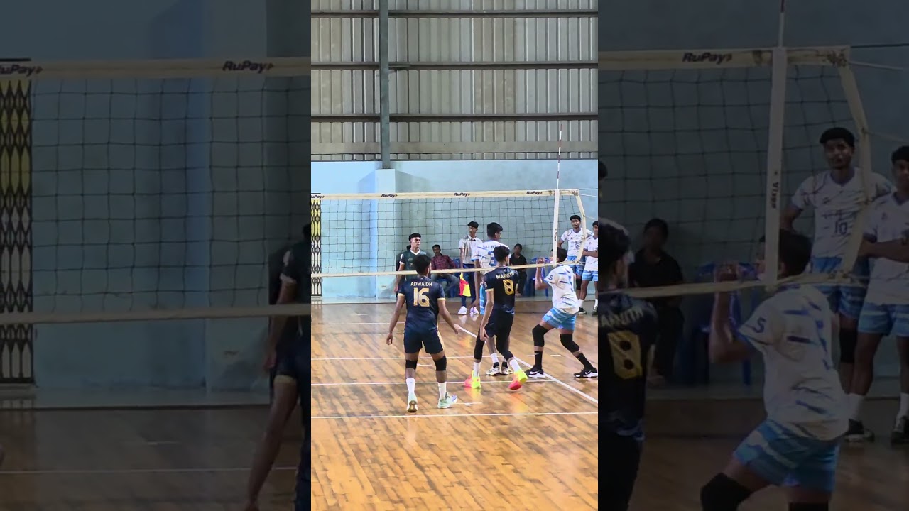 💥An explosive moment from the Pappan Memorial Indoor Volleyball Tournament at Varappuzha💥