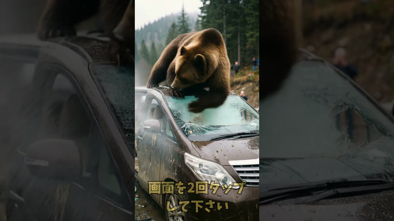 残クレアルファードに怒り心頭のクマ #shorts