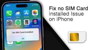 How to Fix NO SIM CARD INSTALLED Error on iPhone! [2023]