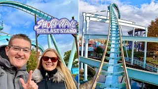 Our FINAL Ride On Shockwave At Drayton Manor! The Last Stand - November 2023
