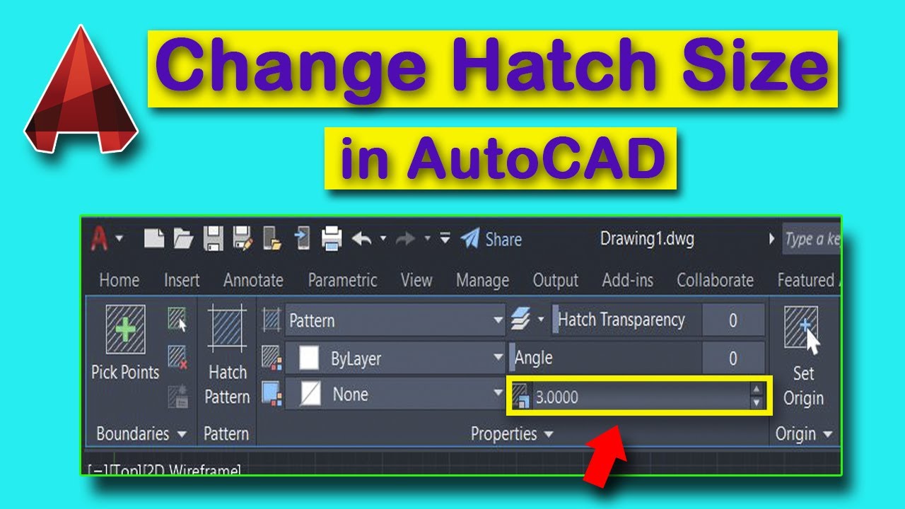 AutoCAD I 23-12 Hatch Pattern Size 