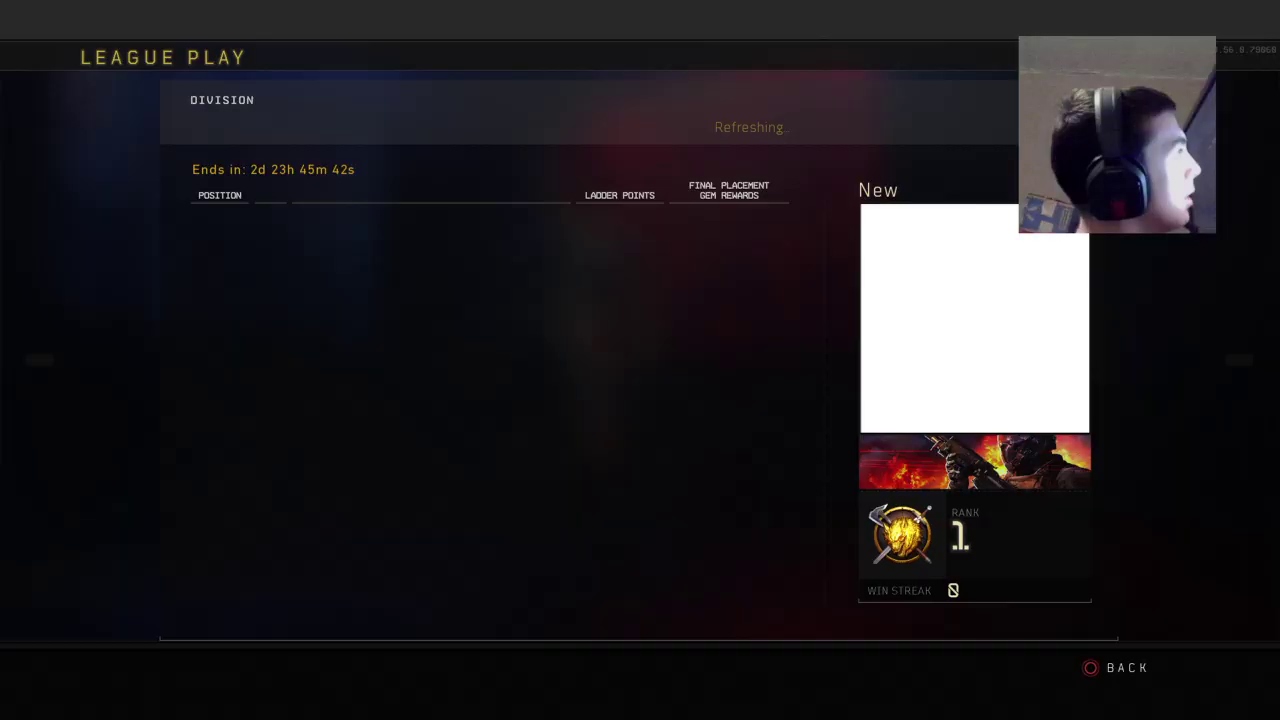 Legally Blind gamer grinding League Play Live