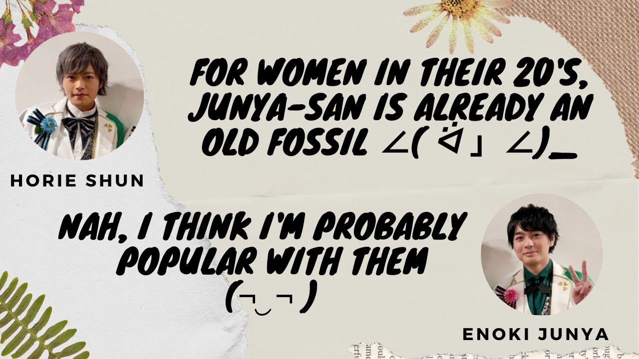 [ENG SUB] Is Enoki Junya Popular with the Ladies? 🤔🤔 - YouTube