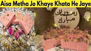 Indulgent Rose Pudding Delight | No Oven. No Gelatin Rooh Afza Milk Pudding | Ramzan Special 2024