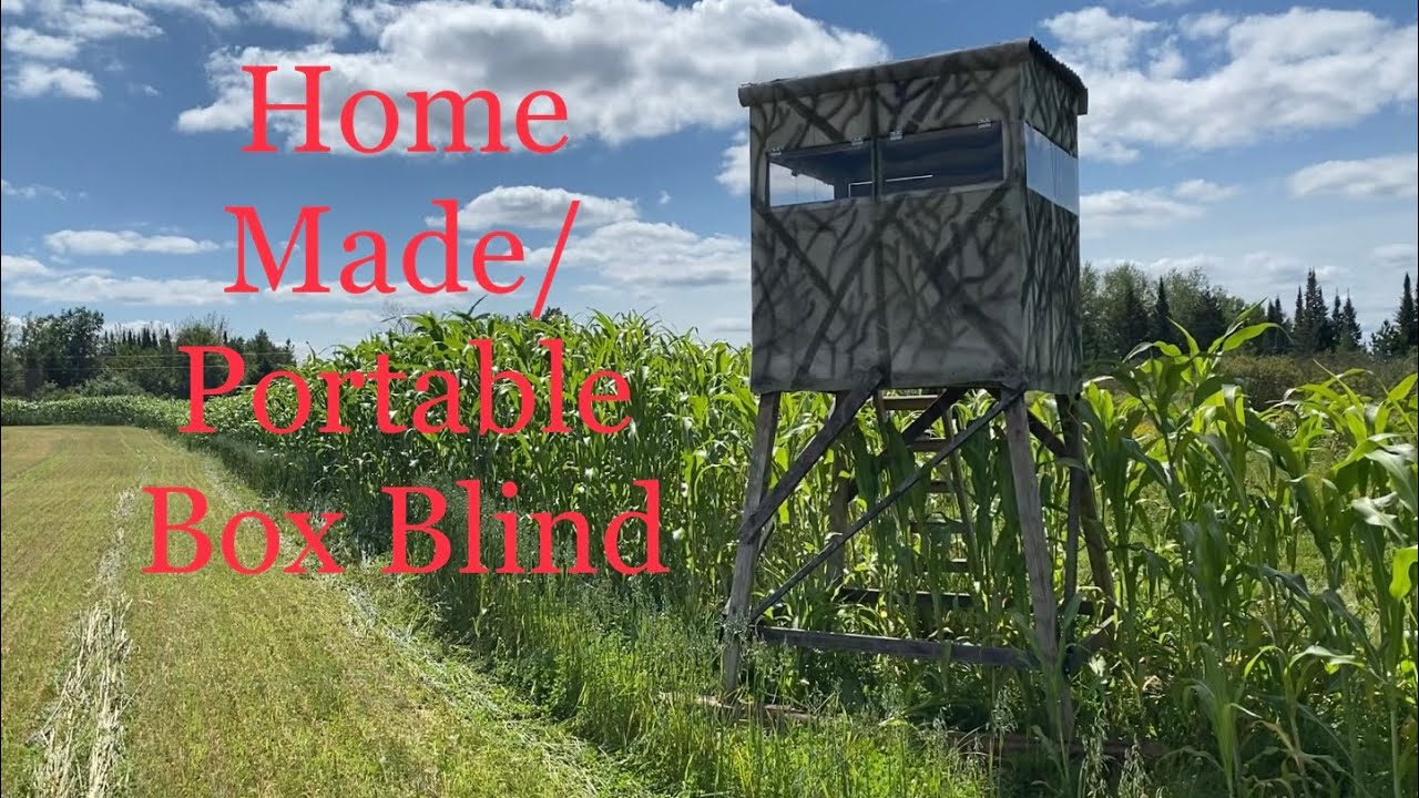 Homemade DIY box blind for bow and gun hunting YouTube