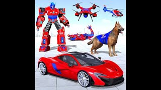 Police Dog Drone Robot Car - Android  Gameplay screenshot 4